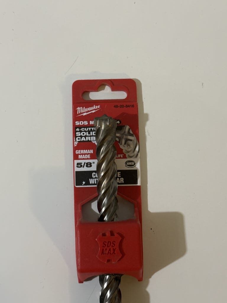Milwaukee SDS Max Solid Carbide Bit 5/8